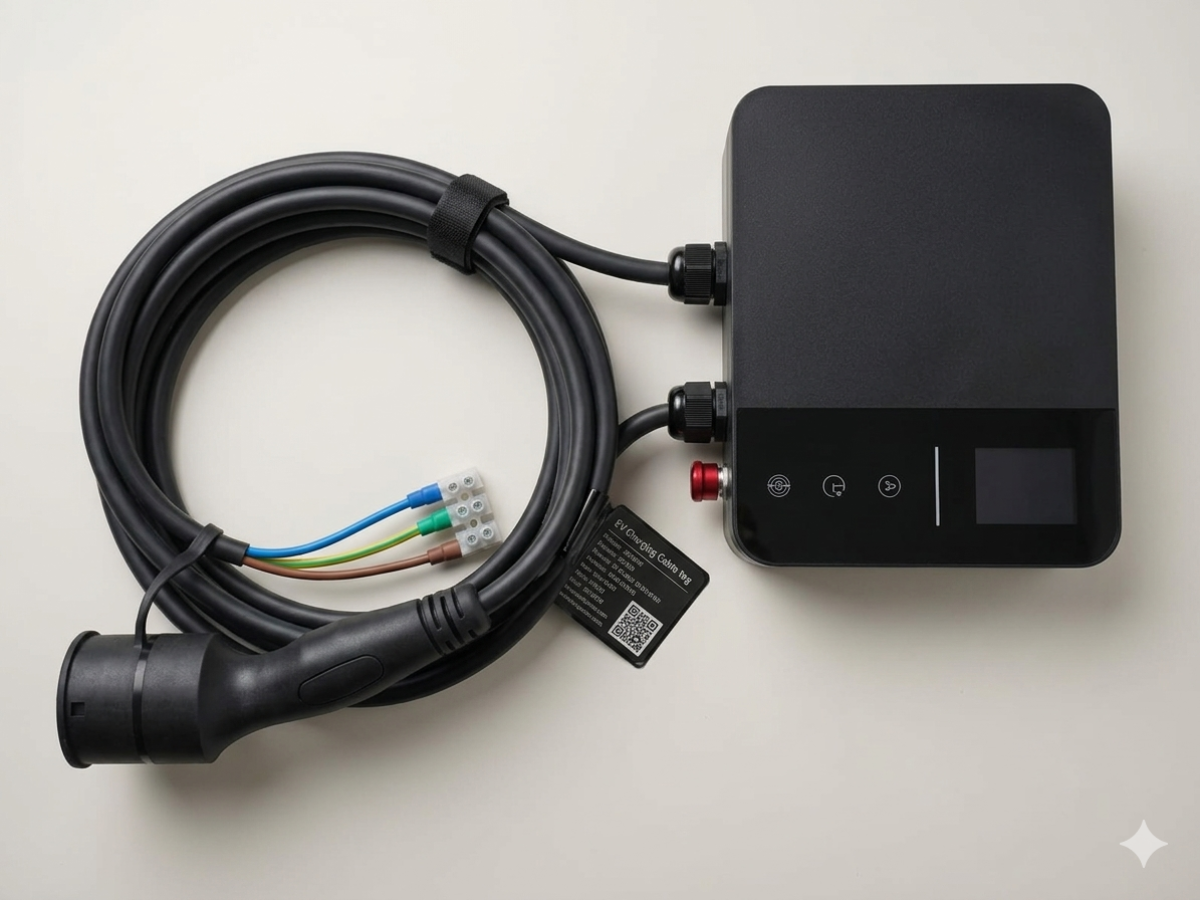 Sinotek 7.5 kW Smart AC Wall Mount EV Charger | Type 2 | Single Phase 32A | Fast Home & Commercial Charging | G1 Astra Electromotive